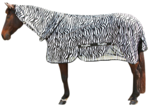 Vliegdeken Zebra incl. nekdeel 185cm