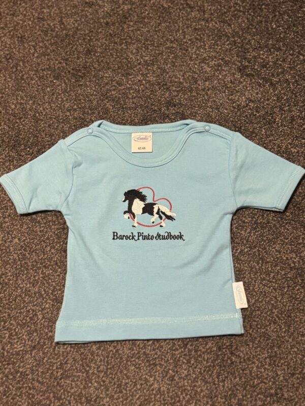 Babyshirtje 62/68 lichtblauw