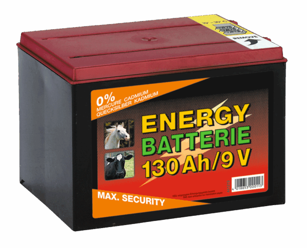 Batterij EG super 9V / 130Ah (H16 x L19 x B13 cm)