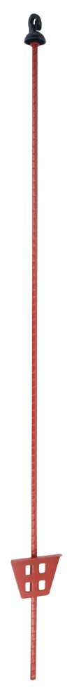 Instappaal 105 cm ovaal veerstalen+krul (per 10 stuks)