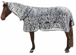Vliegdeken Zebra incl. nekdeel 175cm