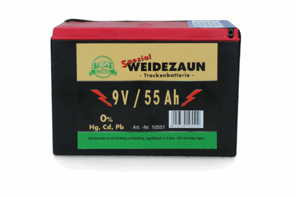 Batterij EG super 9V / 55Ah (H11,5 x L16,5 x B11,2 cm) - Afbeelding 4