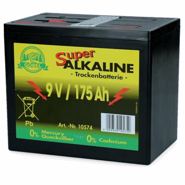 Batterij Durobat 9V / 175Ah (H16 x L19 x B13 cm)