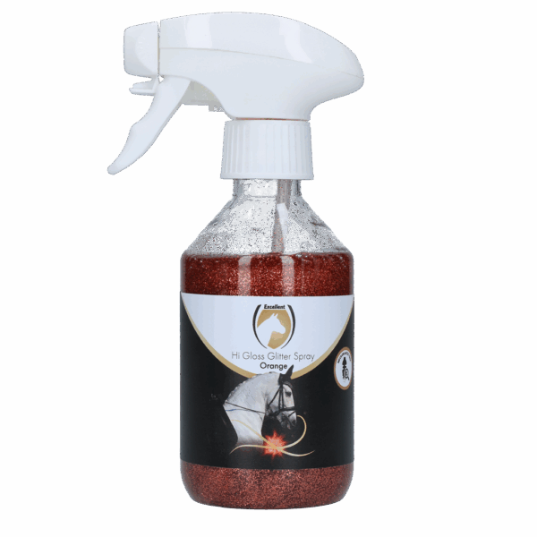 Excellent Horse Hi Gloss Glitter Spray Orange 250 ml (250 ml)